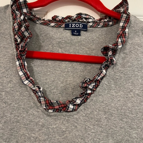IZOD Plaid Detailed Top - Picture 2 of 2
